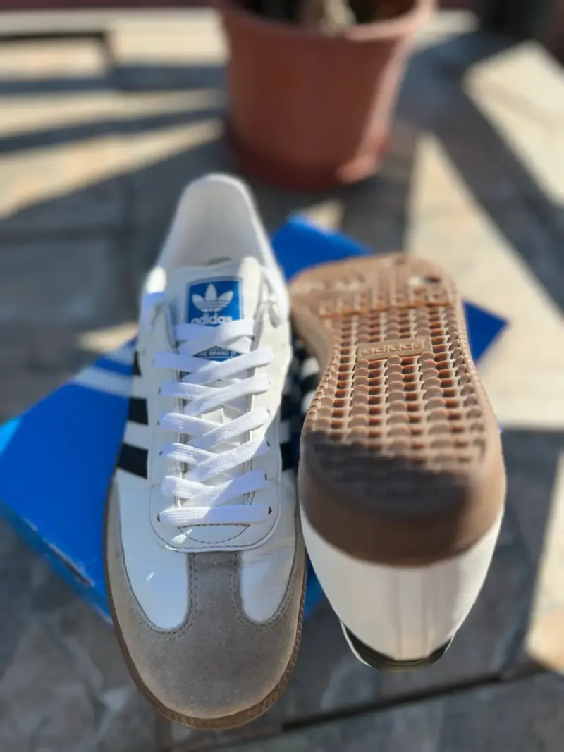 Zapatillas Adidas Samba Vegan blancas - 3