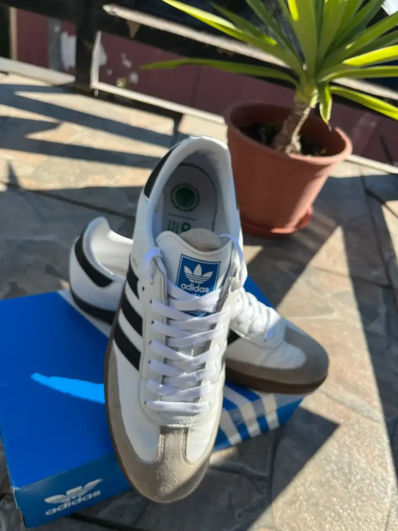Zapatillas Adidas Samba Vegan blancas - 4