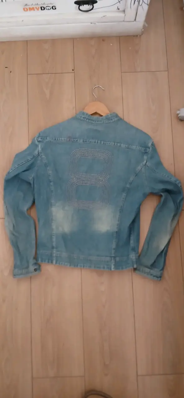 Chaqueta de mezclilla azul con cierre - 2