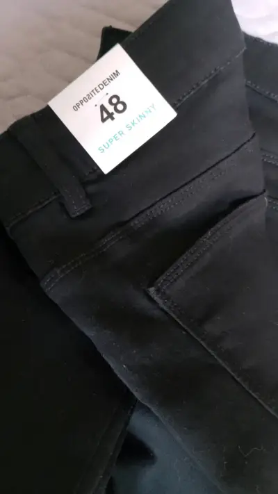 Jeans negros super skinny Opposite - miniatura 3