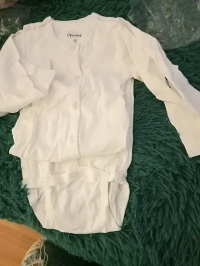 Pack de 2 bodies Opaline blancos - miniatura 2