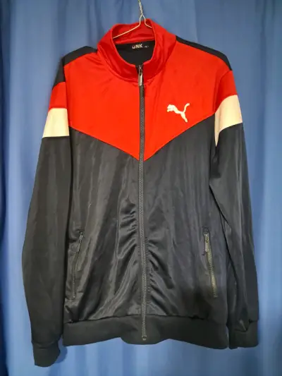 Polerón Deportivo Puma - Rojo y Negro - miniatura 1