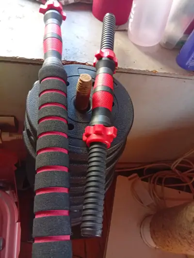 Set de mancuernas con discos ajustables - miniatura 2