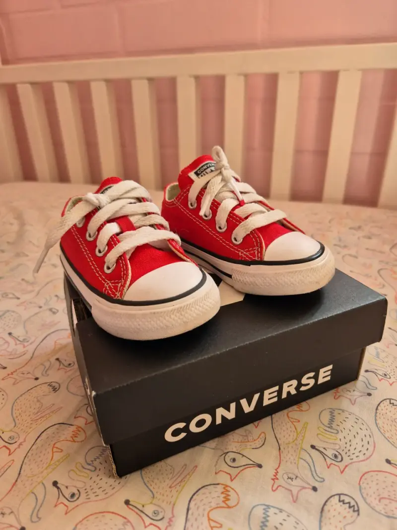 Zapatillas Converse rojas para niños - 2