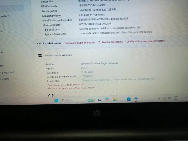 Notebook HP 240 G5 Intel i5 16GB RAM - 2