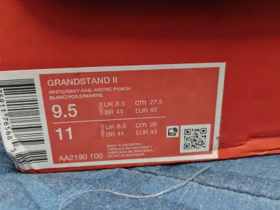 Zapatillas Nike blancas de cuero - miniatura 5