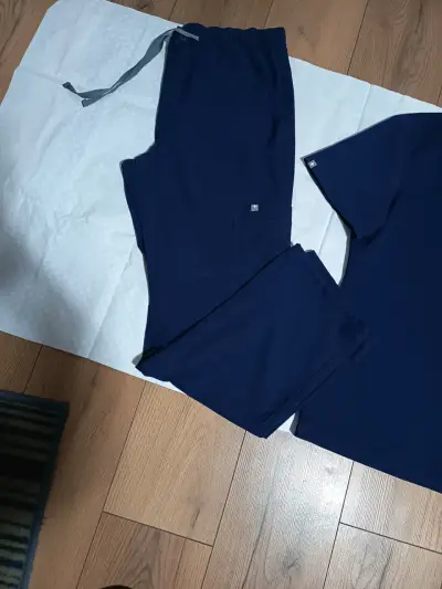 Conjunto de uniforme médico azul marino - miniatura 4