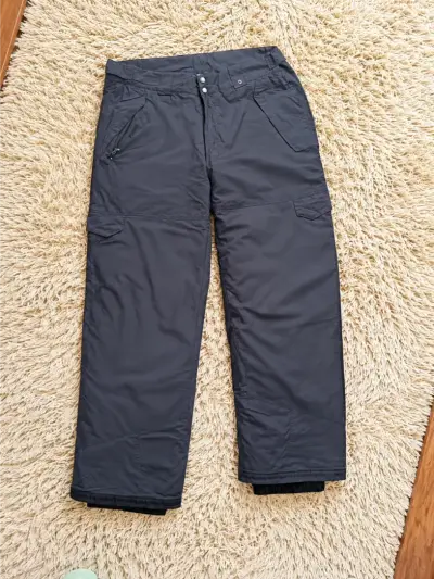 Pantalones de nieve impermeables negros - miniatura 1