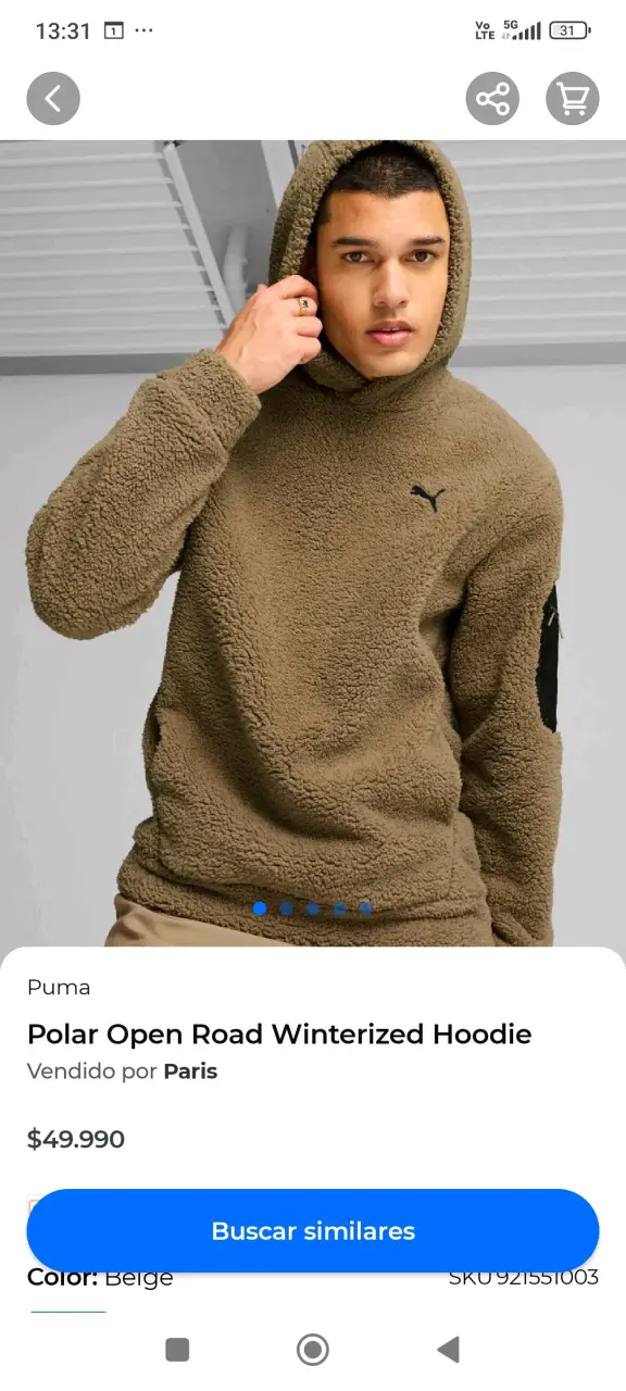 Polerón de lana con capucha Puma - 2