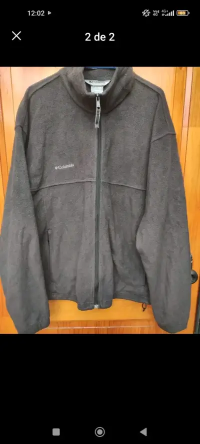 Chaqueta polar Columbia gris unisex talla XL - miniatura 2