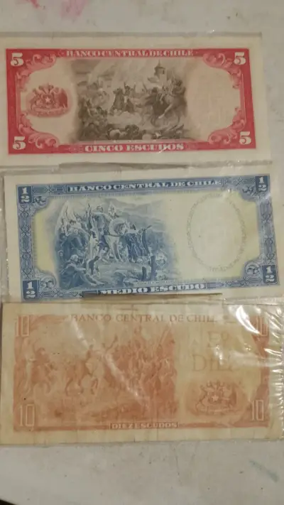 Billetes antiguos de Chile: escudos coleccionables - miniatura 2