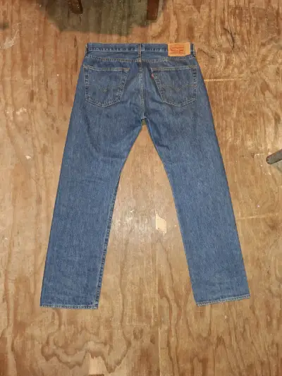 Jeans Levis 501 de mezclilla azul - miniatura 2