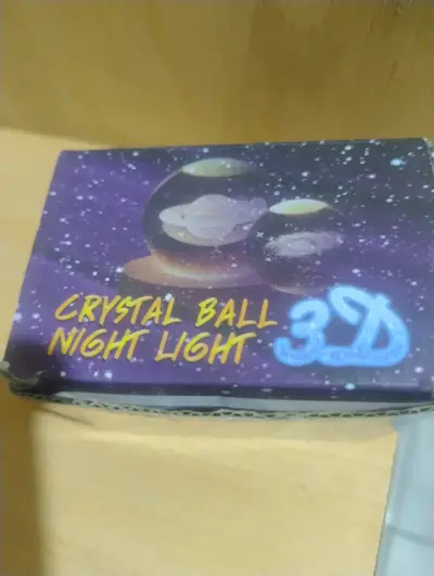 Luz nocturna 3D bola de cristal - miniatura 1