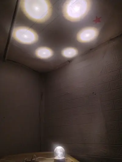 Luz nocturna 3D bola de cristal - miniatura 2