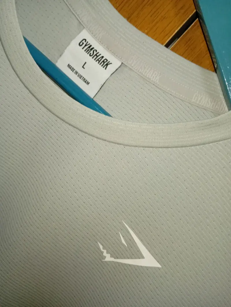 Polera Gymshark manga larga gris para hombre - 2