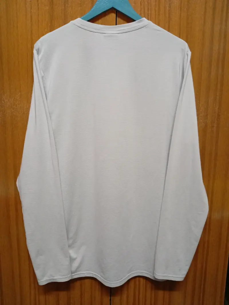 Polera Gymshark manga larga gris para hombre - 3