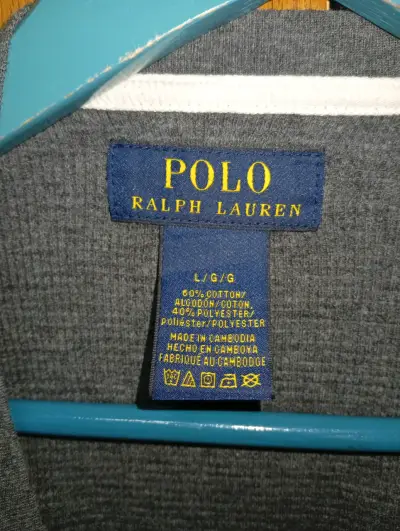 Polera manga larga Polo Ralph Lauren gris - miniatura 2