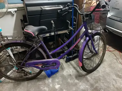 Bicicleta Oxford morada con canasto - miniatura 1