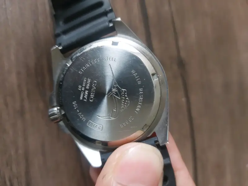 Reloj de pulsera clásico negro casio Marlin - 6