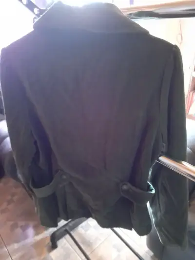 Blazer verde de terciopelo para mujer - miniatura 2