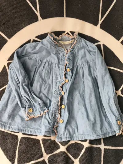 Blusa de mezclilla para niña - miniatura 1