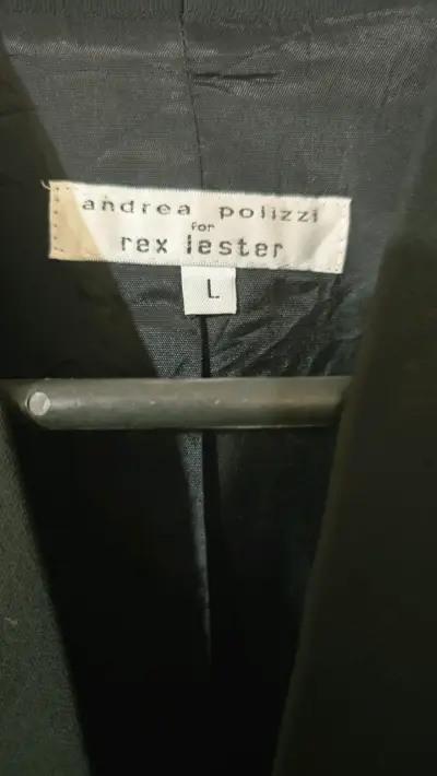 Blazer negro Andrea Polizzi talla L - miniatura 2