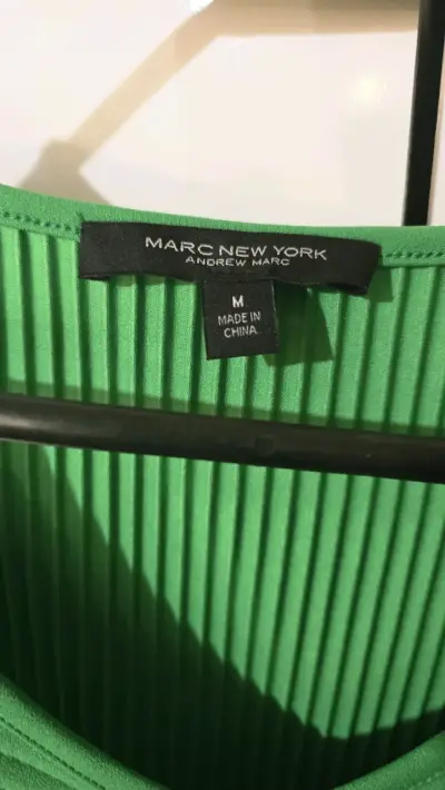 Blusa verde Marc New York con volantes - miniatura 2
