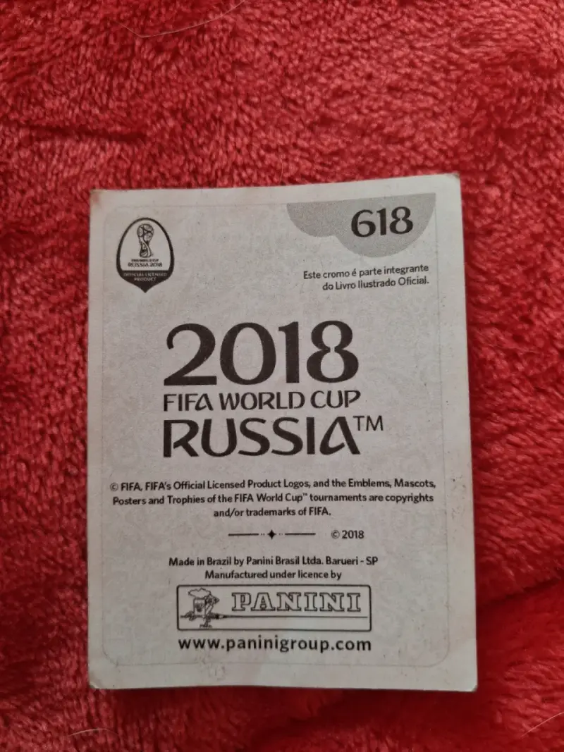 Lámina del mundial Russia 2018 - 2