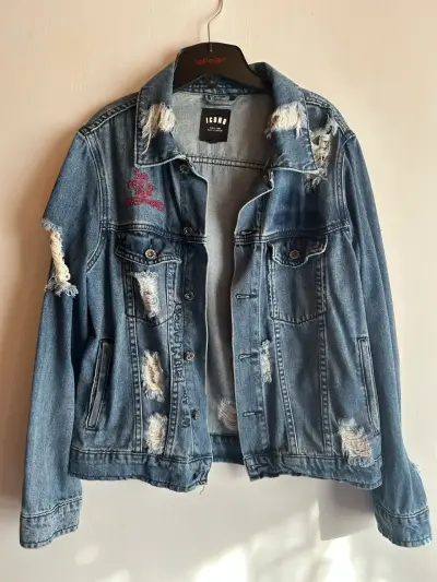 Chaqueta de mezclilla desgastada Icono - miniatura 1