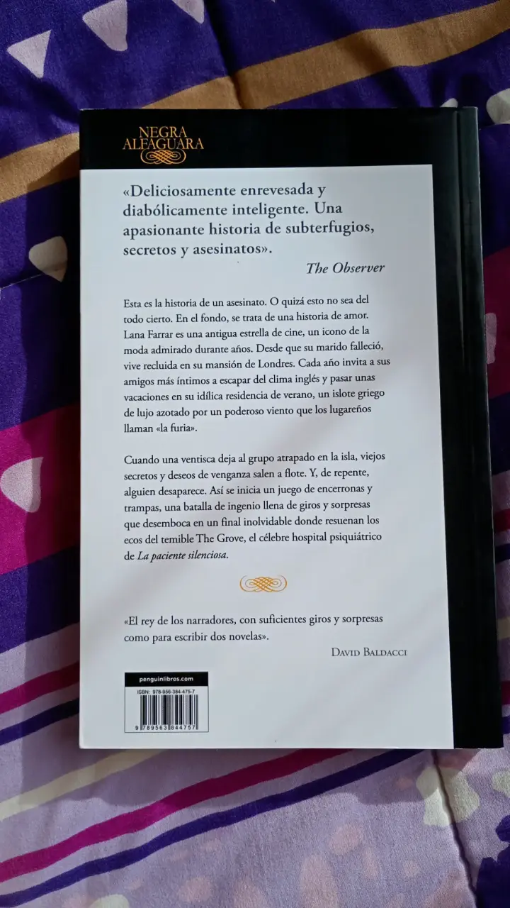 Libro 'La furia' de Alex Michaelides - 2