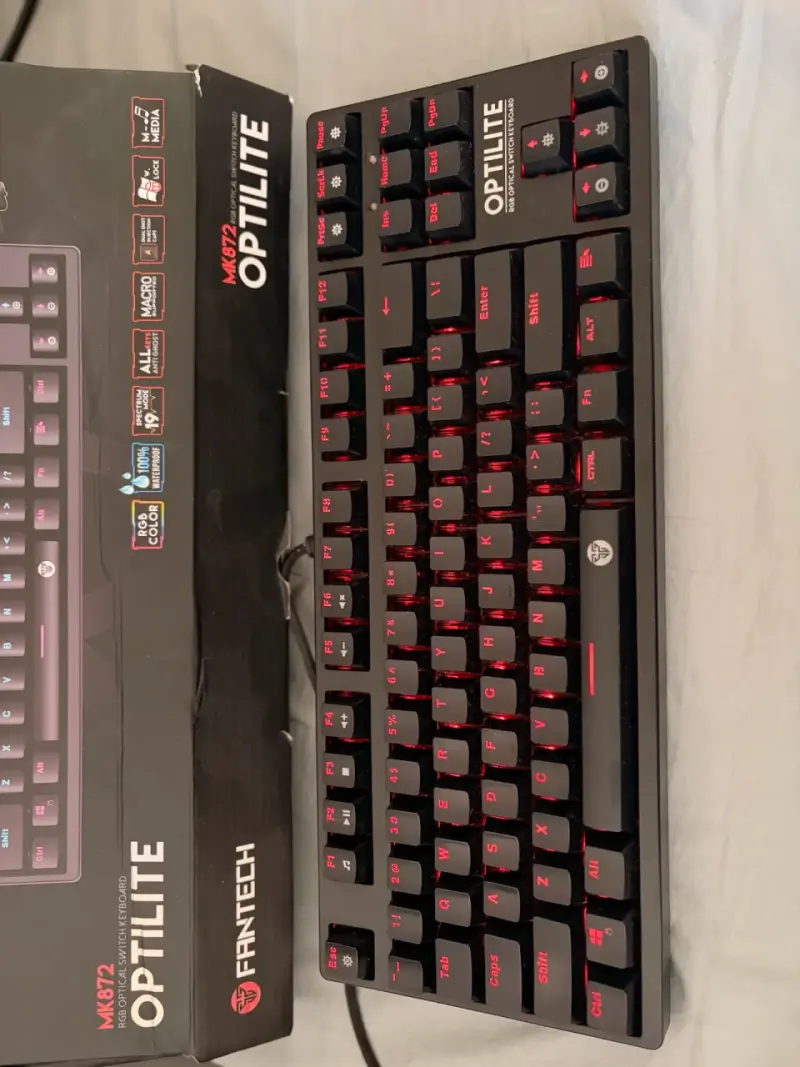 Teclado mecánico Fantech MK872 Optilite RGB - 2