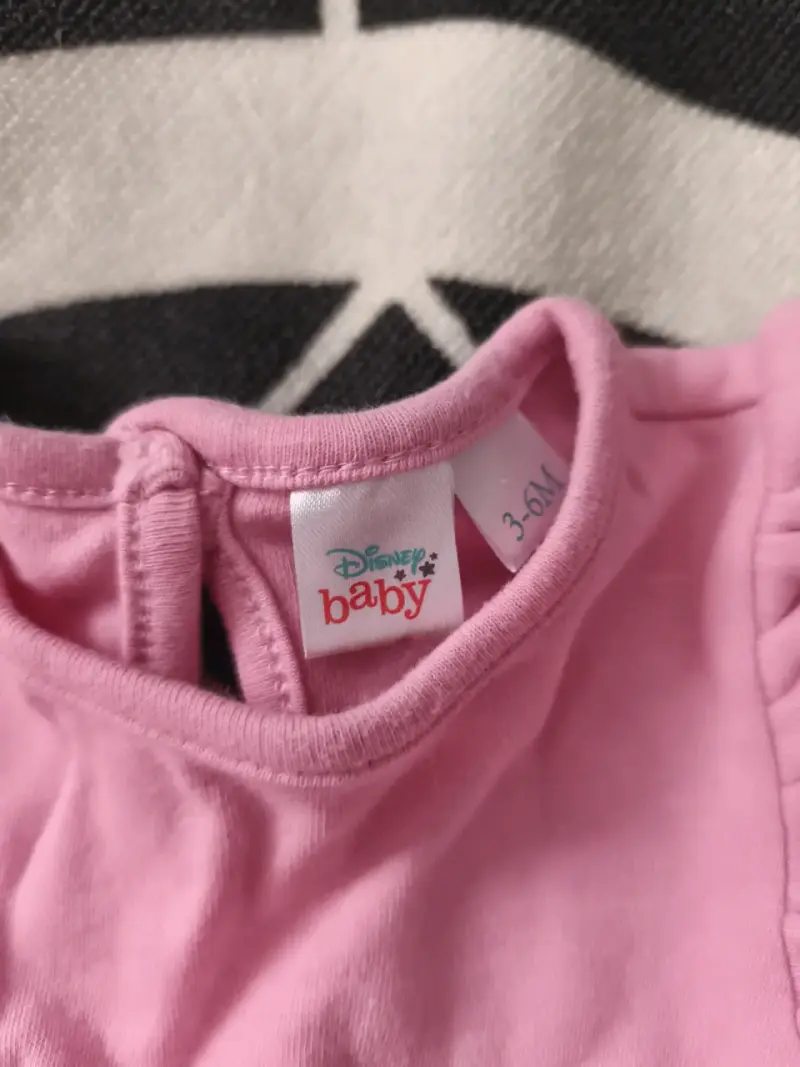 Vestido rosado para bebé con lunares - 3