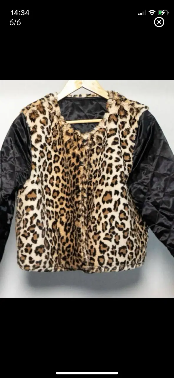 Chaqueta acolchada multicolor con forro de piel - 5