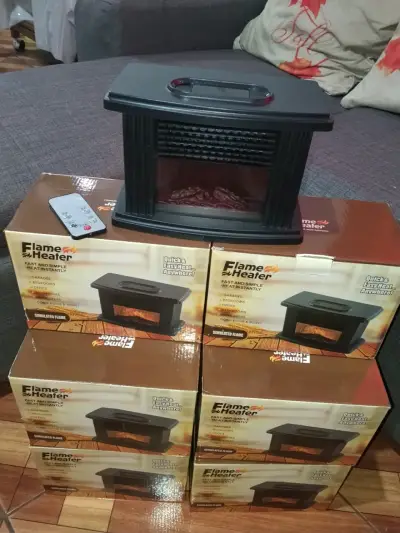 Calefactor eléctrico Flame Heater con control remoto - miniatura 1