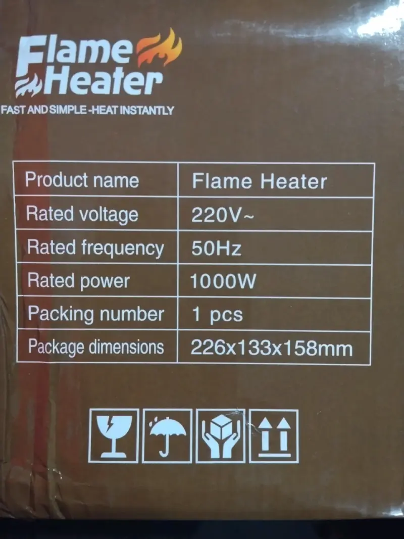 Calefactor eléctrico Flame Heater con control remoto - 4