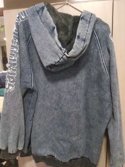 Chaqueta de mezclilla con capucha Zeebra - miniatura 3