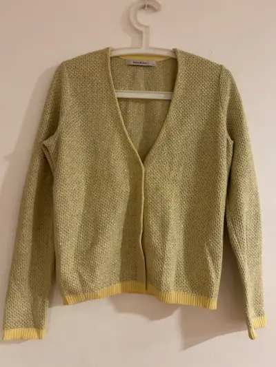 Cardigan Bimba y Lola amarillo con brillo - miniatura 1