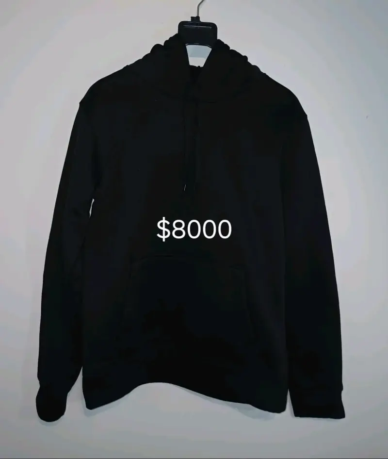 Polerón negro polar hombre talla s
