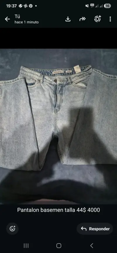 Jeans de mezclilla azul claro - miniatura 4