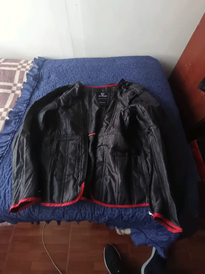 Chaqueta de moto Octane negra y roja - 4