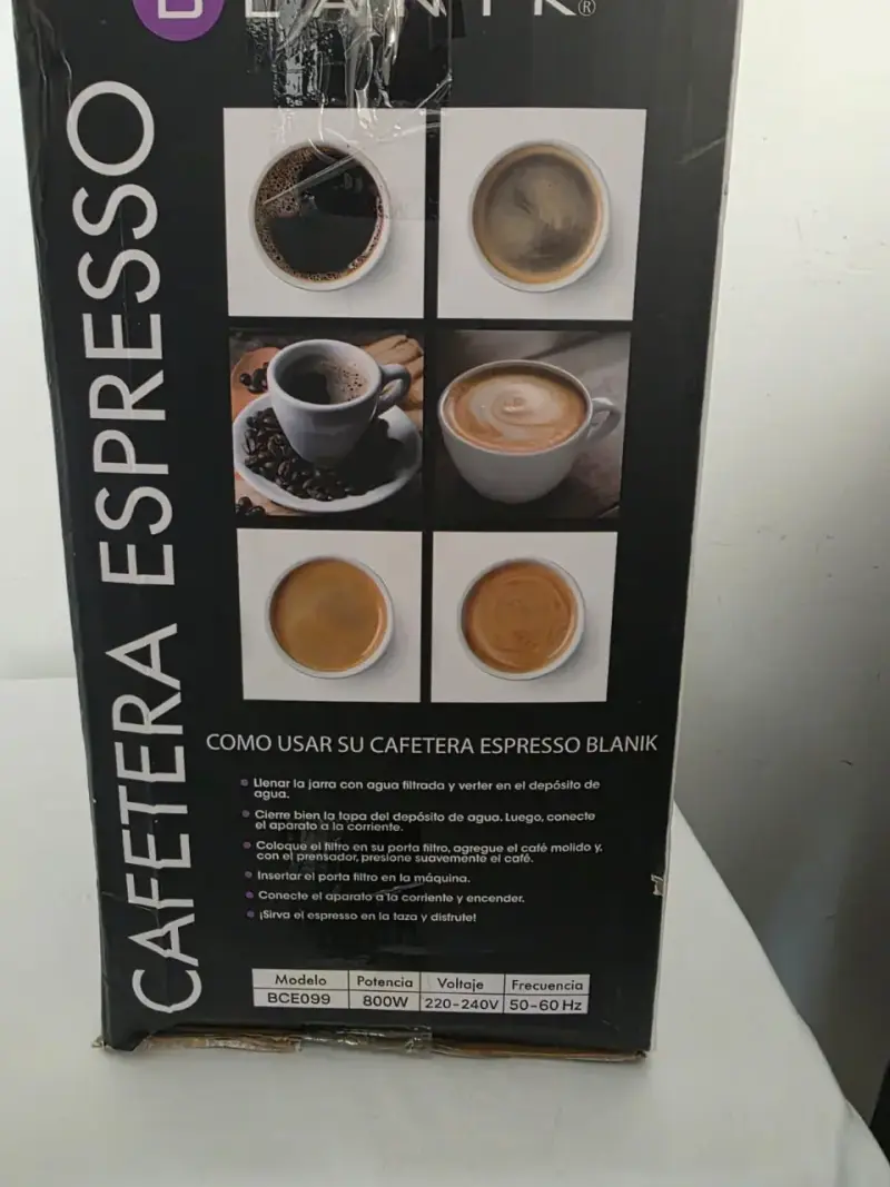 Cafetera Espresso Blanik 800W - 4