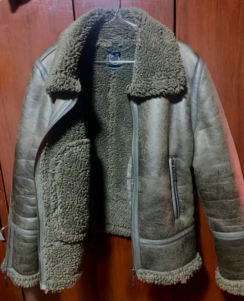 Chaqueta de cuero con forro de lana - 2