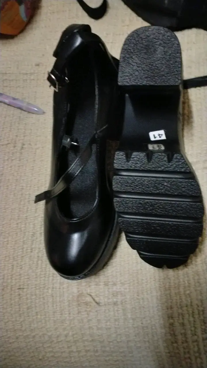 Zapatos de tacón alto negros con plataforma - 4
