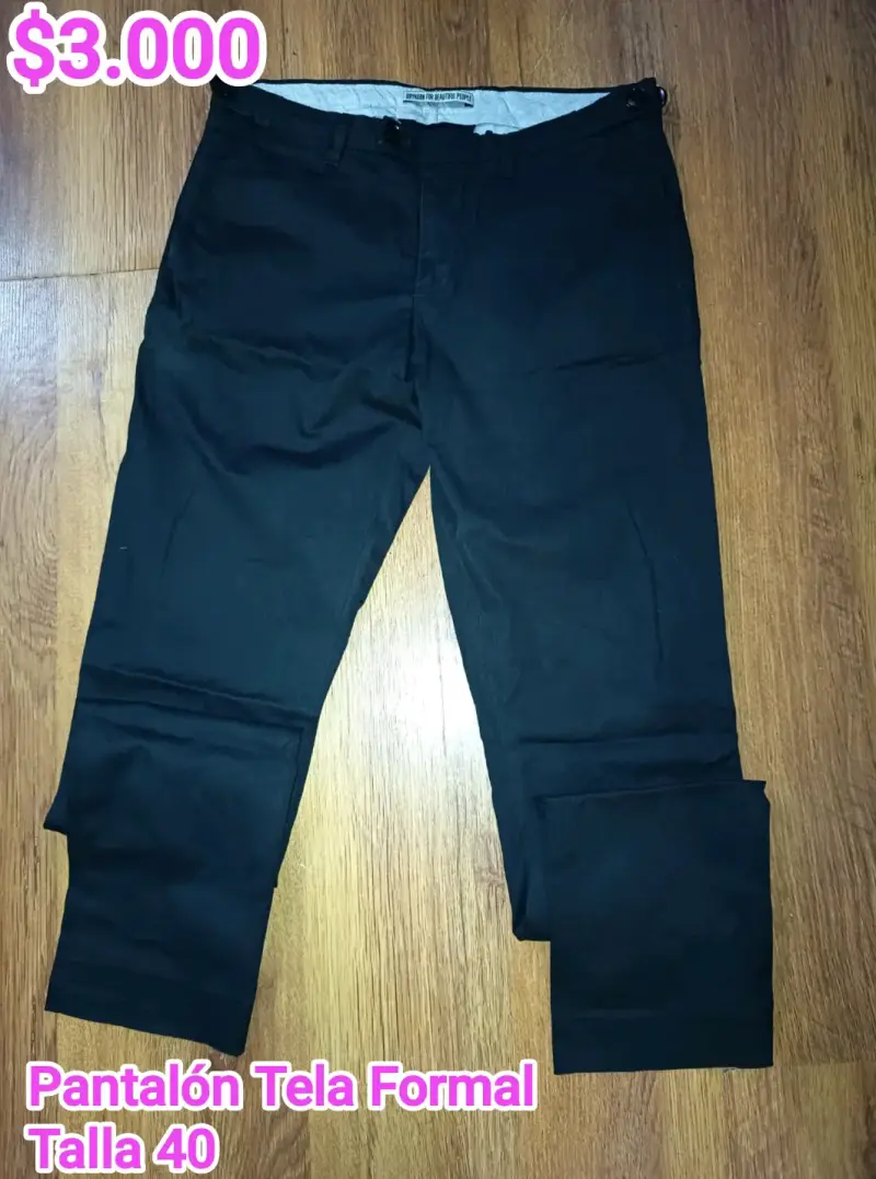 Pantalón formal negro talla 40