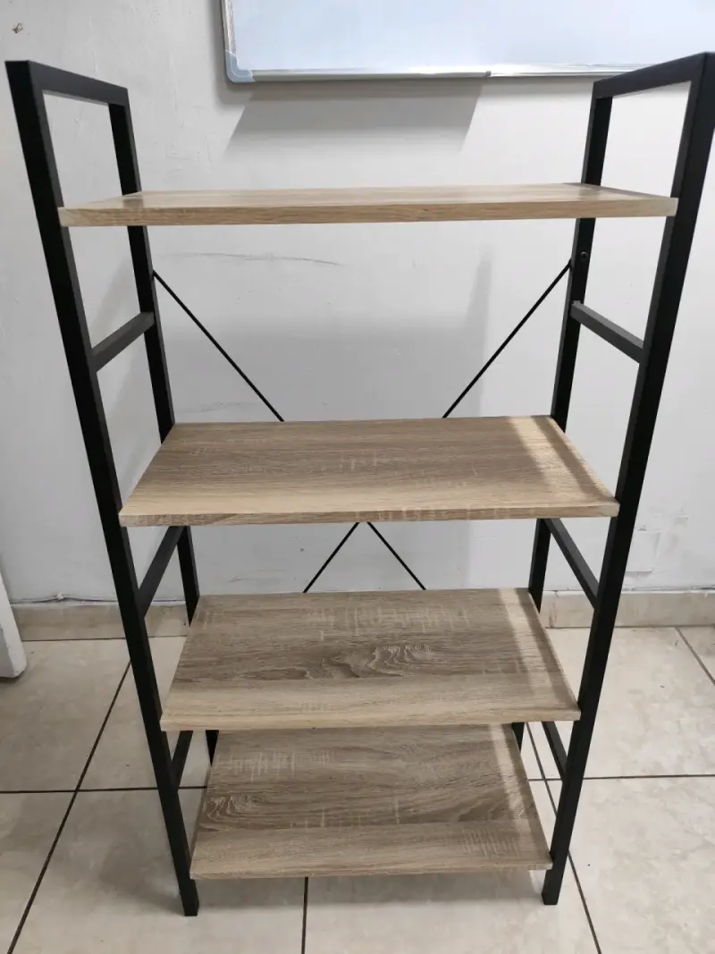 Estantería de madera y metal - 1