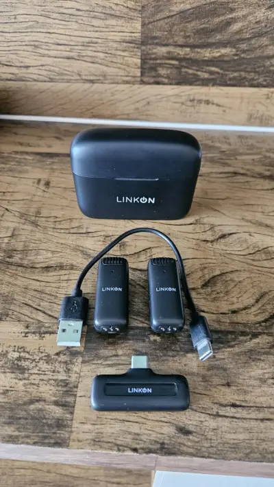 Micrófono inalámbrico Linkon con estuche - miniatura 1