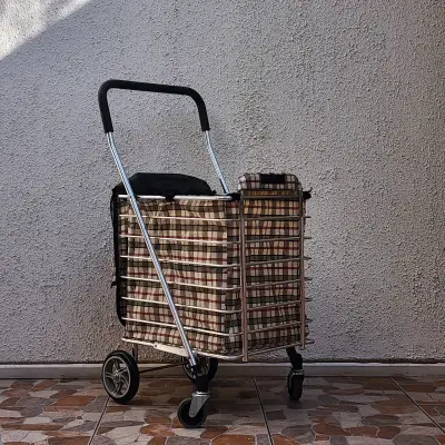 Carro de compras plegable con estructura metálica - miniatura 2