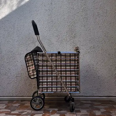 Carro de compras plegable con estructura metálica - miniatura 3