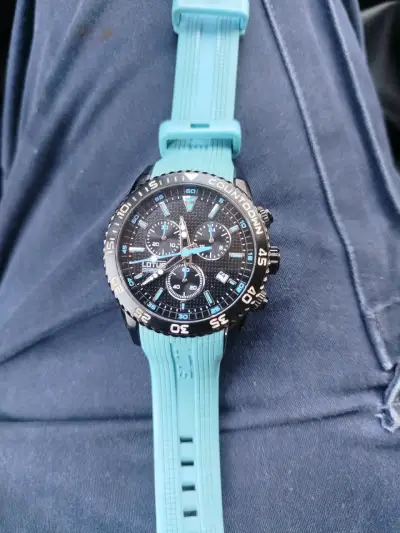 Reloj deportivo Lotus con correa azul - miniatura 1