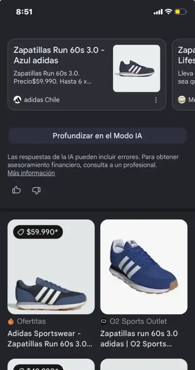 Zapatillas Adidas Run 60s 3.0 azul - miniatura 5